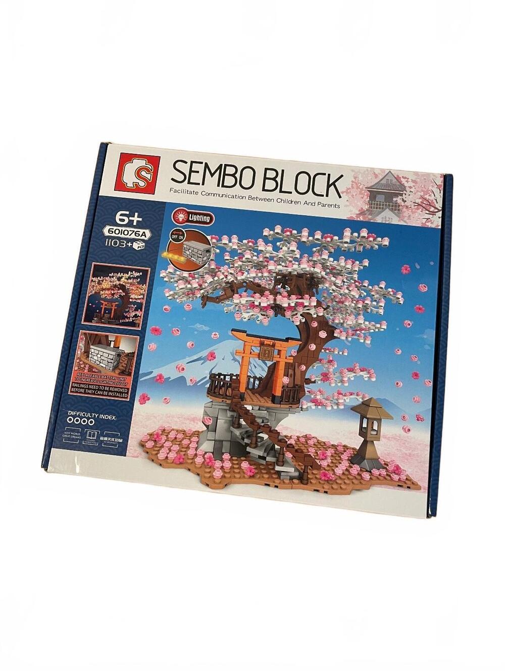 Sembo Block Cherry Blossom Tree Building Set 601074A